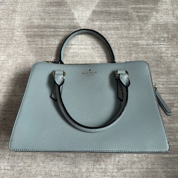 Kate Spade Mulberry Street Shoulderbag Handbag Blue-Grey Purse - Picture 1 of 14